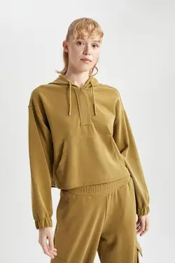 سویشرت ورزشی Fit Oversize Fit Modal Hooded - یاری شاپ