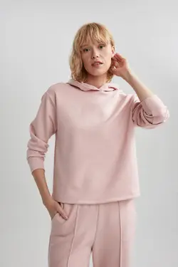 سویشرت ورزشی پارچه ای غواصی اسکوبای کلاهدار Fit Fit Standard Fit - یاری شاپ