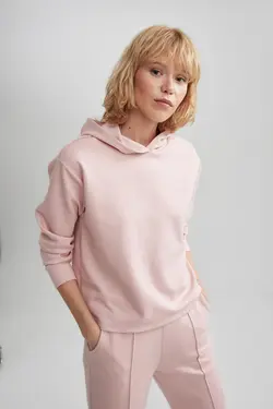 سویشرت ورزشی پارچه ای غواصی اسکوبای کلاهدار Fit Fit Standard Fit - یاری شاپ