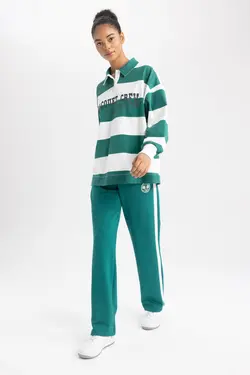 سویشرت ورزشی ممتاز یقه پولو Fit Oversize Fit Fit - یاری شاپ