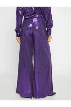 شلوار Palazzo پولک دار با جیب - یاری شاپ