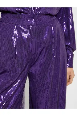 شلوار Palazzo پولک دار با جیب - یاری شاپ