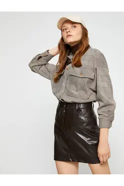 شلوار چهارخانه بزرگ با جیب - یاری شاپ