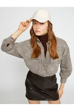 شلوار چهارخانه بزرگ با جیب - یاری شاپ