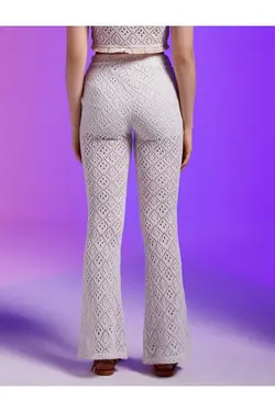 شلوار فلر دوزی قلاب بافی - یاری شاپ