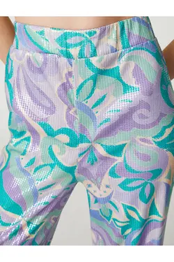 شلوار لباس شب پولک دار گشاد کمر الاستیک - یاری شاپ