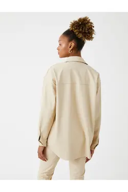 ظاهر چرمی پیراهن بزرگ - یاری شاپ