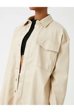 ظاهر چرمی پیراهن بزرگ - یاری شاپ