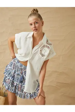 قلاب بافی مفصل پیراهن معین ترکیبی - یاری شاپ