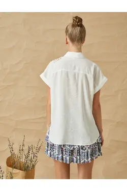 قلاب بافی مفصل پیراهن معین ترکیبی - یاری شاپ