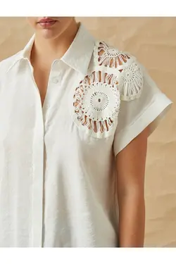 قلاب بافی مفصل پیراهن معین ترکیبی - یاری شاپ