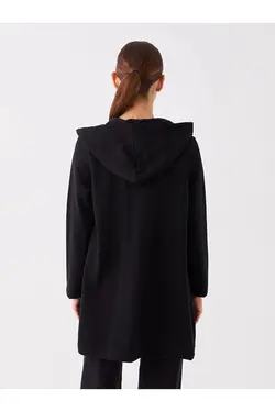 کاپشن اسپرت زنانه آستین بلند ساده کلاهدار - یاری شاپ