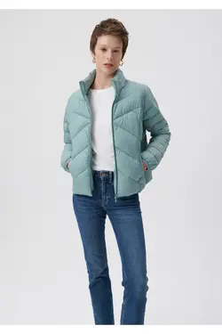 کاپشن پفی یقه ایستاده 110698-34521 - یاری شاپ