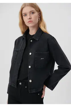 کاپشن جین طلایی آبی خاکستری نولا 1110279-85864 - یاری شاپ