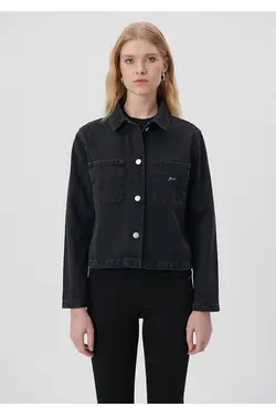 کاپشن جین طلایی آبی خاکستری نولا 1110279-85864 - یاری شاپ