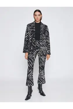 کاپشن کتانی با طرح زبرا - یاری شاپ