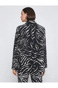 کاپشن کتانی با طرح زبرا - یاری شاپ