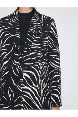 کاپشن کتانی با طرح زبرا - یاری شاپ