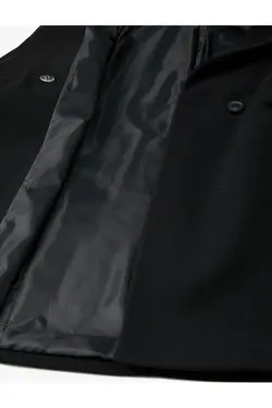 کت Kachet قابل جابجایی خز مصنوعی جیب دکمه دار - یاری شاپ