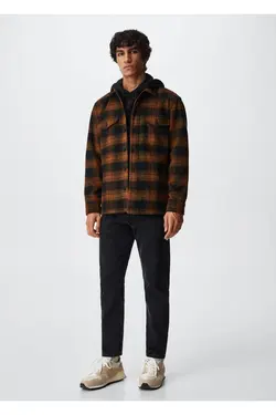 کت پیراهن پشمی چک شده - یاری شاپ