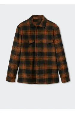 کت پیراهن پشمی چک شده - یاری شاپ