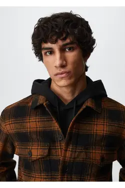 کت پیراهن پشمی چک شده - یاری شاپ