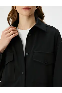 کت پیراهن دکمه دار با جیب فلپ - یاری شاپ