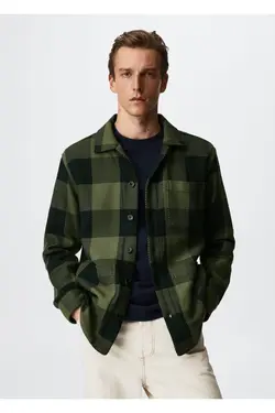 کت پیراهن نخی چک شده - یاری شاپ