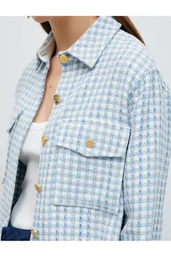 کت توید با جیب و دکمه - یاری شاپ