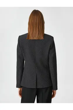 کت جلیقه خالدار تک دکمه - یاری شاپ