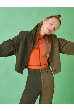 کت جین یقه برگردان - یاری شاپ