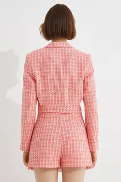 کت زنانه Melis Ağazat X – دکمه ای با جزئیات ژاکت تیوید 2sak50070pw - یاری شاپ