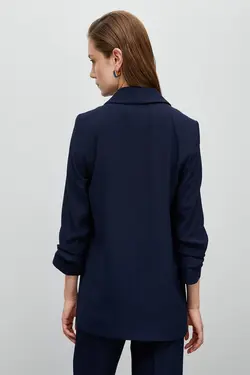 کت زنانه آبی سرمه ای - یاری شاپ