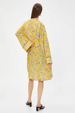 کت زنانه با طرح خردلی - یاری شاپ