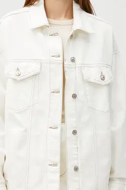 کت زنانه مایل به سفید 3SAL50006MD - یاری شاپ