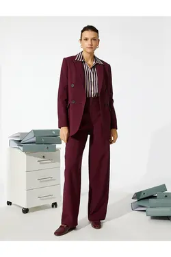 کت کت دو سینه با جزئیات دکمه - یاری شاپ