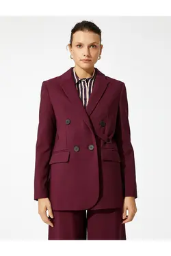 کت کت دو سینه با جزئیات دکمه - یاری شاپ