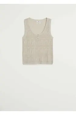 کتان 77030517 با سوراخ خاکستری روشن/پاستیلی - یاری شاپ