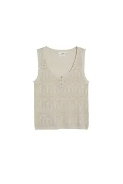 کتان 77030517 با سوراخ خاکستری روشن/پاستیلی - یاری شاپ