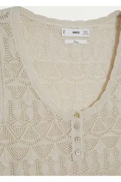 کتان 77030517 با سوراخ خاکستری روشن/پاستیلی - یاری شاپ