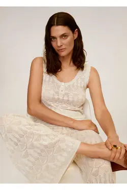 کتان 77030517 با سوراخ خاکستری روشن/پاستیلی - یاری شاپ