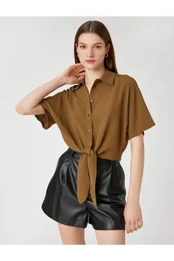 کراوات پیراهن کوتاه آستین کوتاه - یاری شاپ