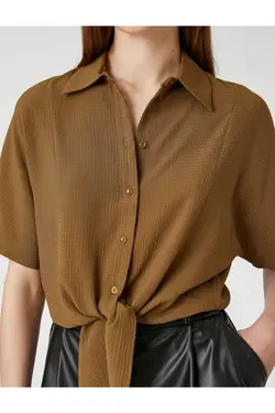 کراوات پیراهن کوتاه آستین کوتاه - یاری شاپ