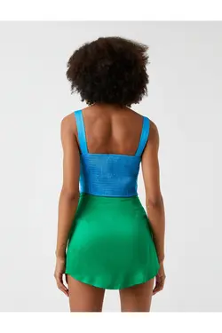 کرست بند سینه ضخیم کراوات با جزئیات - یاری شاپ