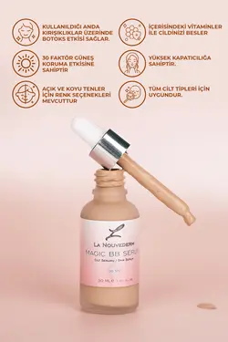 کرم بی‌بی مجیک با اثر بوتاکس – فونداسیون لایت تون 30 Spf - یاری شاپ