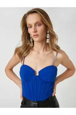 لباس شب کرست، نیم تنه، جام و بند سنگی - یاری شاپ