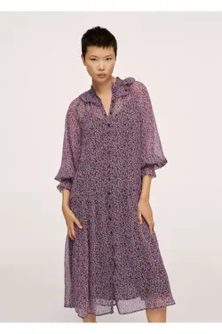 لباس گلدار قرمز زنانه - یاری شاپ