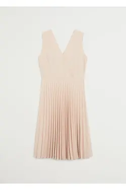 لباس مجلسی چین دار صورتی پاستلی زنانه 67055922 - یاری شاپ