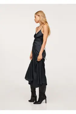 لباس یقه آبی نیمه شب زنانه - یاری شاپ