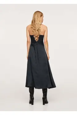 لباس یقه آبی نیمه شب زنانه - یاری شاپ